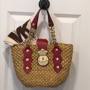 COPY - Michael Kors straw shoulder bag